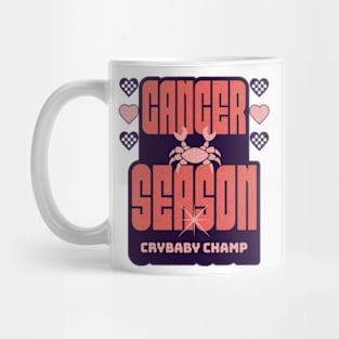 Cancer Season Y2K Aesthetic Crybaby Champ Zodiac Sign Mug